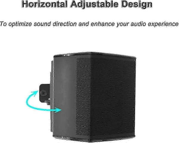 2 kpl mustia seinätelineitä Bose Virtually Invisible 300 langattomille surround-kaiuttimille