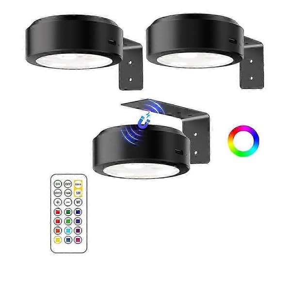 Bildebelysning for vegg, oppladbart batteri magnetiske plakatlys