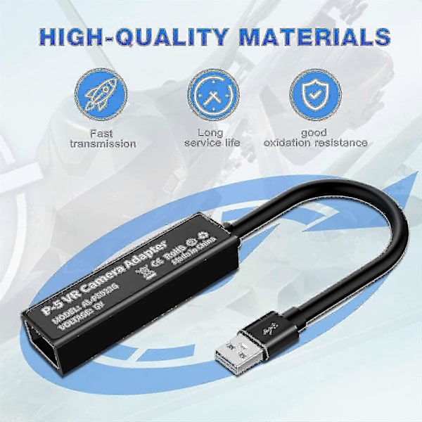 PS5 VR-kameraadapter USB 3.0-omformerkabel for PSVR-spilltilbehør