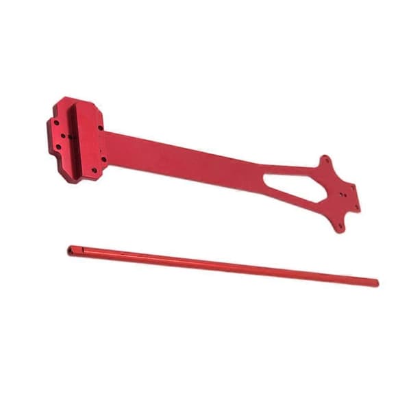 Metal RC Aksel og Plade til 124019 1/12 RC Modelbil Erstatningsdele Red