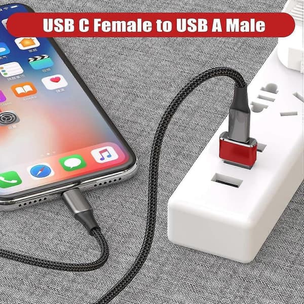 Usb C Hona Till Usb Hane Adapter (2-pack), Typ C Till Usb A Laddarkabel Adapter För Iphone 11 12 Pro