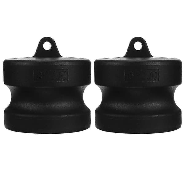 2 stk. Camlock-kobling Camlock støvprop DP Type Quick Cam Lock Fitting Pumpeadapter 6.50X6.20X6.20CM Black