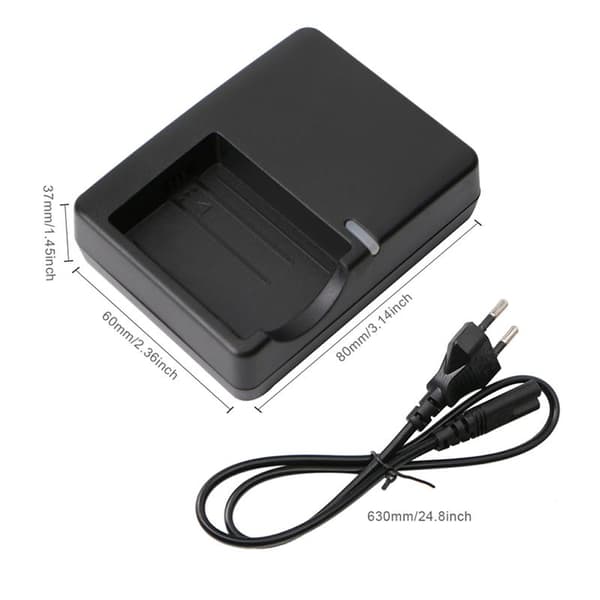 Erstatningsbatteri for digitalkamera LCD-lader Passer for LP E5 LC E5E 450D 1000D Litiumbatteri EU-kontakt Tilbehør Del
