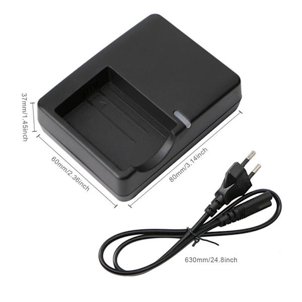 Erstatningsbatteri til digitalkamera LCD-oplader Passer til LP E5 LC E5E 450D 1000D Litiumbatteri EU-stik Tilbehør Del