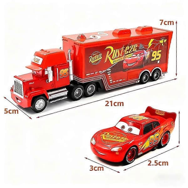 12 st Disney Pixar Bilar presentask metall diecast Lightning McQueen bilmodell leksak Jackson farbror