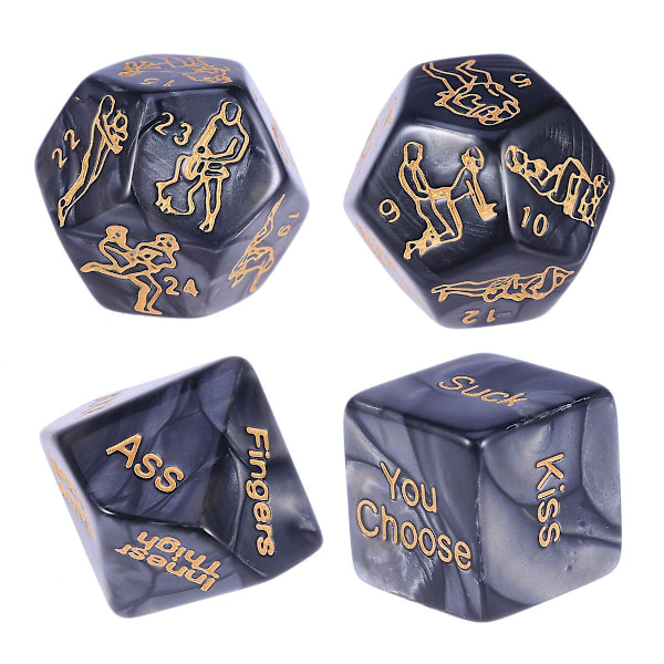 4 Pcs Sex Game Dice Set Funny Adult Games Sex Dice Erotic Gambling Crap For Lovers Couples