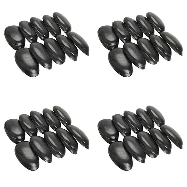 40 par sorte plastik frisørfarve ørebeskyttere Black