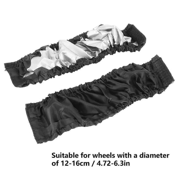 2 st barnvagnshjulskydd Oxfordtyg Dammtätt Däckskydd 12-16 cm