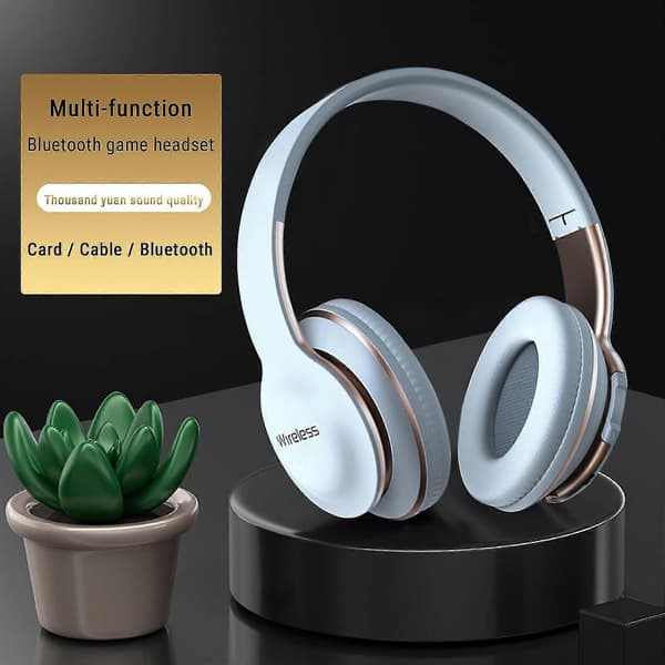 Högkvalitativt och hantverksmässigt Bluetooth-headset Trådlöst samtalsheadset Subwoofer Live 5.0 Bluetooth-headset White