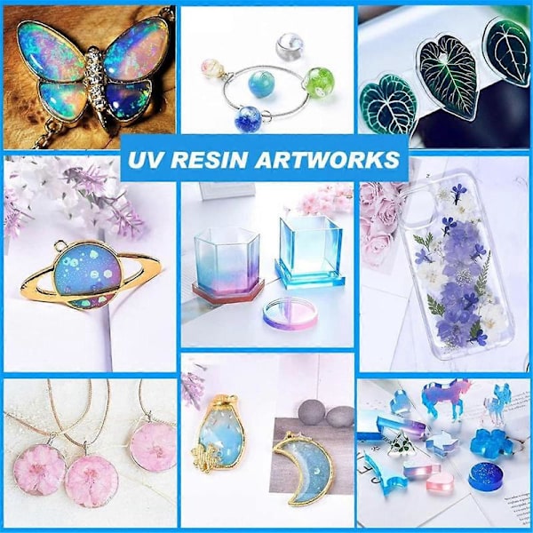 UV Resin Clear Hard Crystal Ultraviolet Curing Epoxy Resin Kit