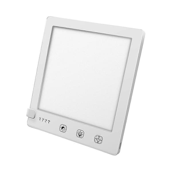 Lysterapi Lampe LED Dagslyslampe Sammenleggbart Stativ for Hjemmekontor Reise White One Size