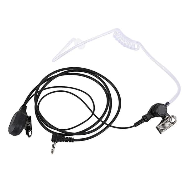 Fbi Akustisk Rørøretelefon Headset Mikrofon Til Yaesu Vertex Vx-3R Vx-5R Vx-8Gr Vx2R Black