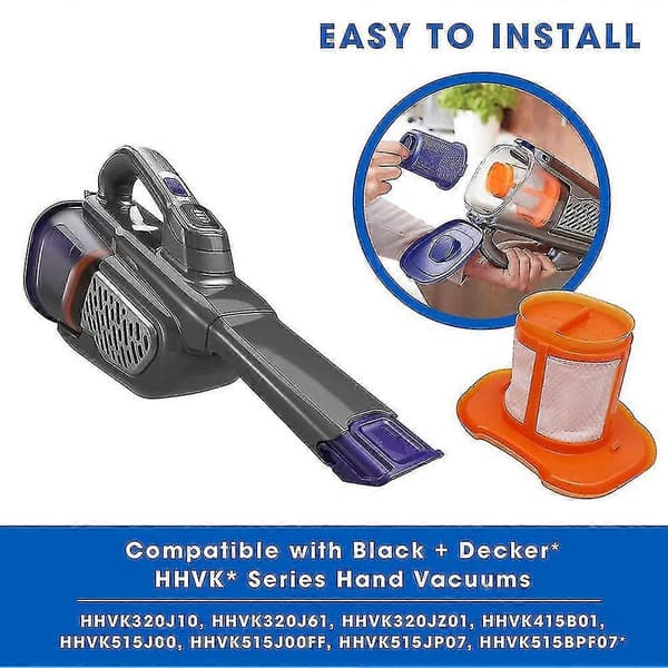 Filtre til Black+decker Hhvkf10, Hhvk320j10, Støvsuger