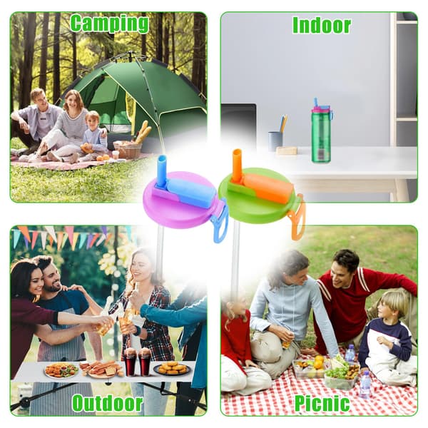 New hot-selling goods 2026-2027 2-pack can lids with straws, soda can lids, reusable decorations for beverage cans