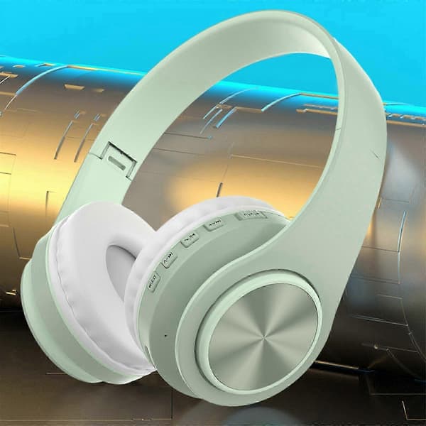 25-26 Bluetooth-headset med mikrofon Trådlöst headset med mikrofon Bluetooth 5.0 Headset 10 timmars arbetstid Brusreducerande Bluetooth-headset PUW1048 Green