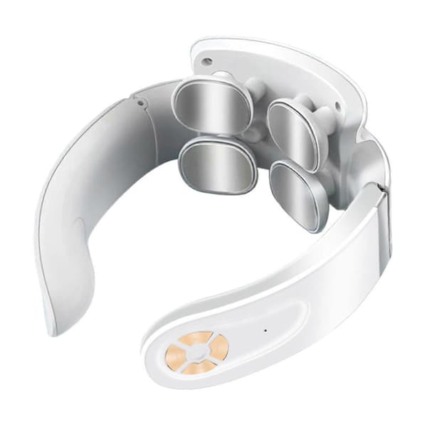 Genopladelig nakke- og skuldermassager med varme, multi-mode puls