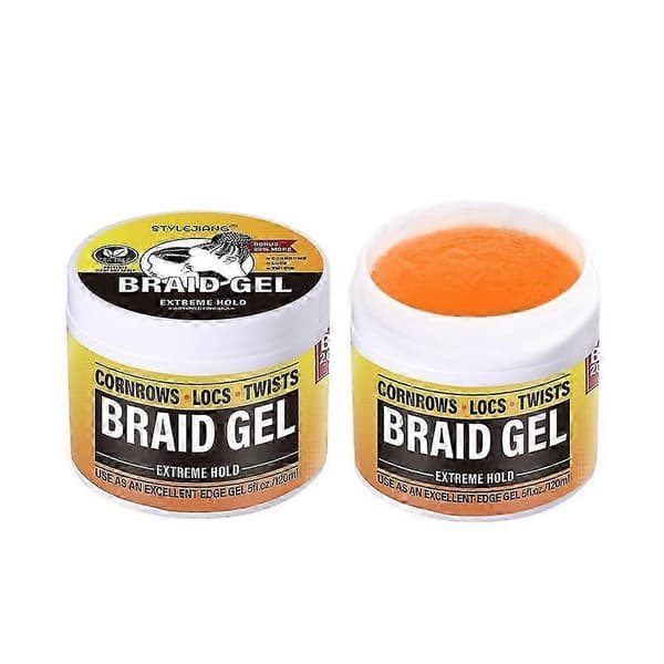 All Day Locks Braid Gel | Extrem stadga, slätar ut och tämjer friss | Flagnar inte eller torkar ut | Hög glans, långvarig för flätor, dreadlocks, twists, cornrows 1pcs