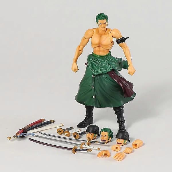 MH Variable Action Heroes One Piece Portgas D Ace Monkey D Luffy Roronoa Zoro Actionfigur Model Legetøj Gave Samling Figur Zoro