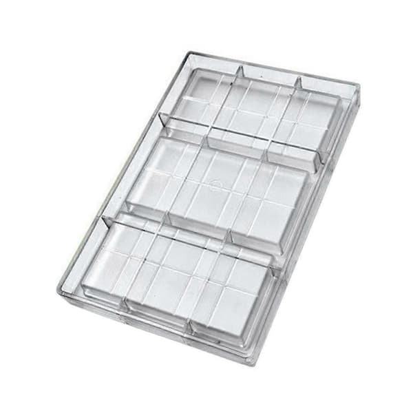 Polycarbonat chokoladebarform til slikfremstilling, bagning og sliksnacks, holdbart apparat til professionelle