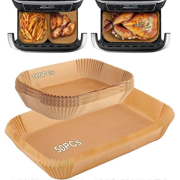 150 stk. Airfryer-foringer til Ninja Foodi engangs dobbeltforinger Brown One Size
