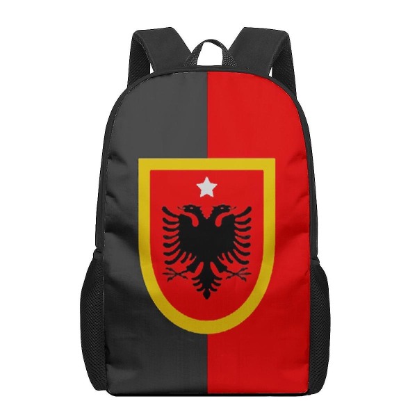 Republiken Albanien Flagga Barn Skolväska För Toddler Utskrift Barnryggsäck Skolväska Axelväska Pojkar Flickor Bokväskor 7
