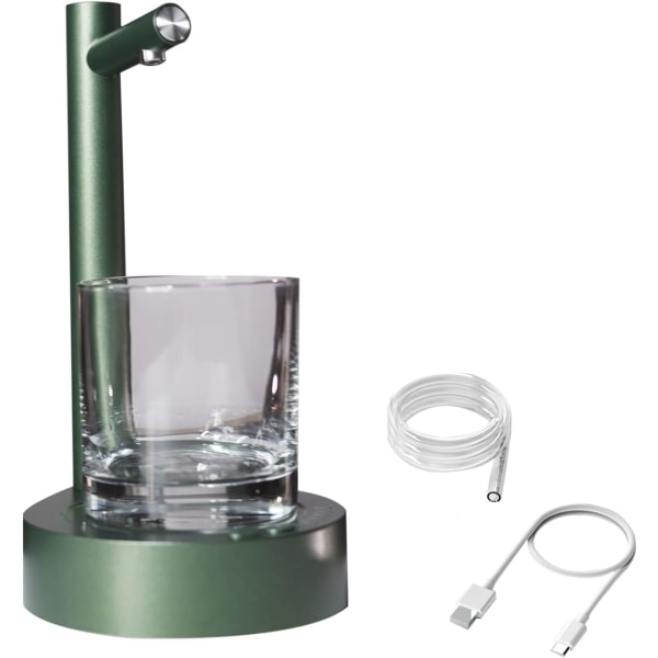 Bärbar vattenflaskpump, USB laddningsvattenflaskautomat Automatisk dricksvattenpump Trådlös vattendispenserpump Vattenflaskbrytare