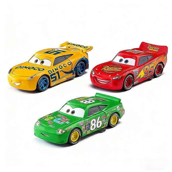 12 st Disney Pixar Bilar presentask metall diecast Lightning McQueen bilmodell leksak Jackson farbror