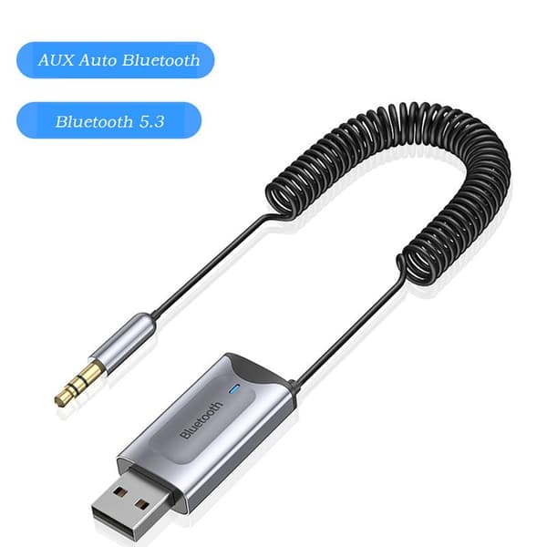 Bluetooth 5.3 -vastaanotin autoon Aux- ja USB-portilla