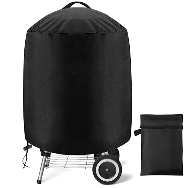 Pyöreä grillin suojus, kestävä 420D Oxford -kaasugrillin suojapeite, vedenpitävä, tuulenpitävä, UV-suojattu, 71 x 68 cm
