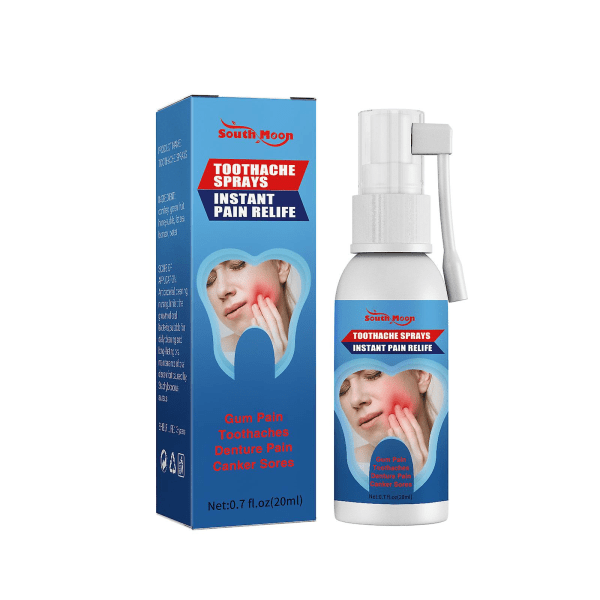 3-pakning Tannpinespray Tyggis Hovent Tannpine Tannpinevann Lakris Tannråte Maske Hull i tennene (FMY)