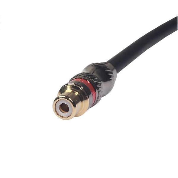 RCA hun til XLR han kabel, XLR til RCA konverter lydadapter patchkabel skifter -30cm Black