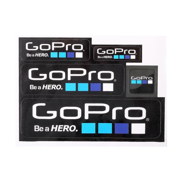 5 stk/sett For Gopro Hero Camera selvklebende klistremerker Tilbehørsett