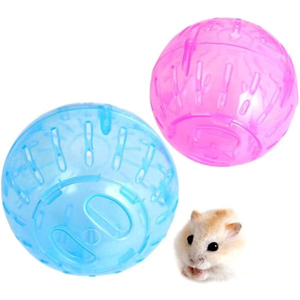 Hamsterboll, 2 st Hamster Träningshjul Mini Jogging Löpboll Plast Husdjur