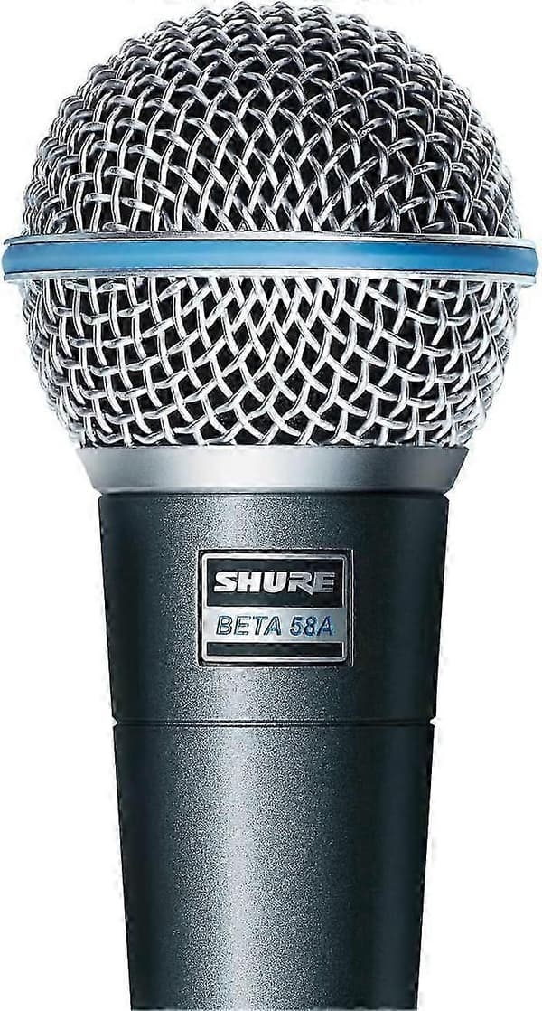 Shure Beta 58A Dynamisk Vokalmikrofon, Professionel Scenemikrofon til Liveoptrædener