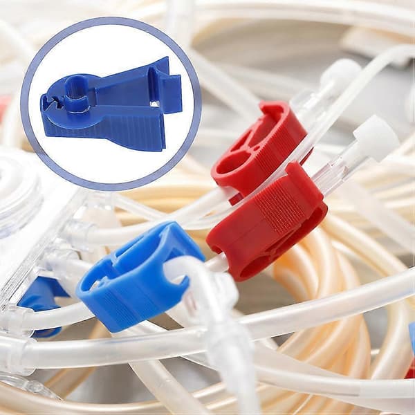 10 st universella verktyg Peritoneal klämma Dialysslangklämmor Dialysslangklämma Laboratorieklämma Dialyspåsklämmor