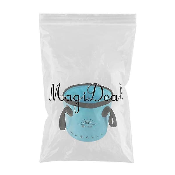 Hopfällbar hink vikbar vattenbehållare bärbar för camping 10L gul B Blue 20L 20L