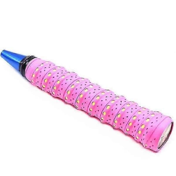 Sklisikkert svetteabsorberende racketgrepstape for tennis, badminton, squash Rose red