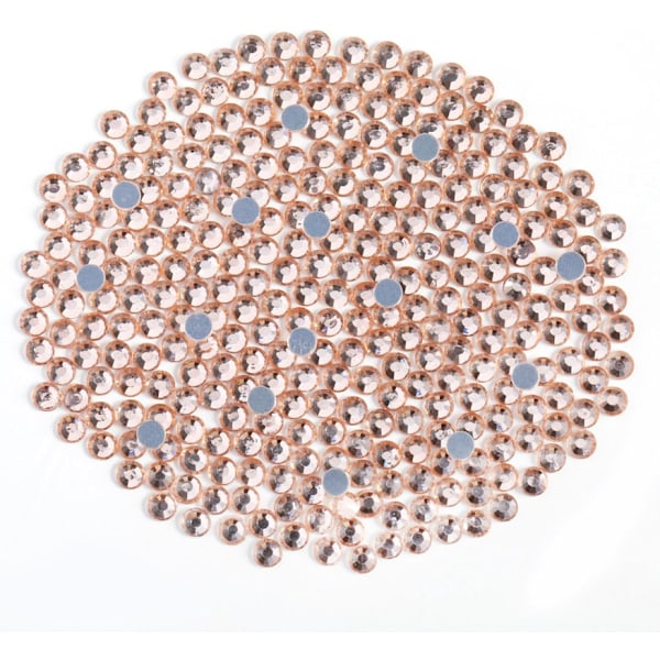 1600 kpl Hotfix Samppanja Strass-kiviä askarteluun, SS20 (4,6-4,8 mm) Samppanja Champagne SS20