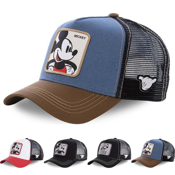 Unisex Mikke Mus Mesh Vintage Baseball Cap Hat Snapback Trucker Hip Hop Caps Black 2