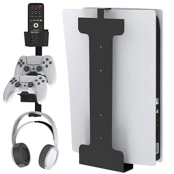 PS5 spillkonsoll universelt veggfeste vert oppbevaringsfeste spillkontrollere hodetelefoner PS5 vertsfeste Headphone Grip Bracket