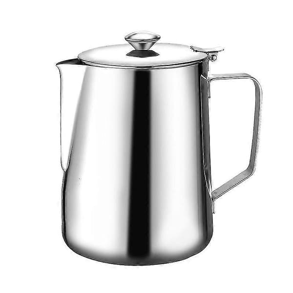 1,5l Rostfritt Stål Pull Flower Espresso Skummare Garland Kopp