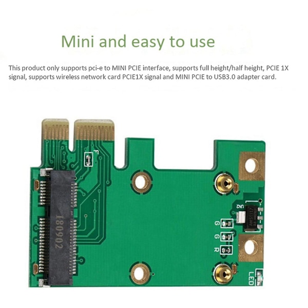 3x PCIe till Mini PCIe Adapterkort, Effektivt, Lätt och Bärbart Mini PCIe till USB3.0 Adapter