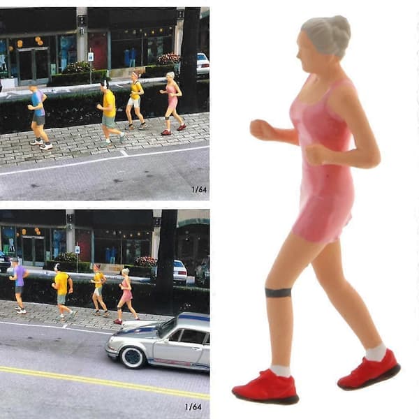 3x1/64 Modelfigurer Sceneløber Figur Layout Diorama