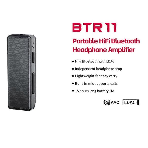 FiiO BTR11 Bluetooth 5.3-mottaker LDAC 3,5 mm trådløs lydhodetelefonforsterkeradapter hvit White