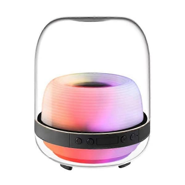 L20 15W Gennemsigtig Lysende 6D Stereo Trådløs Bluetooth Højttaler Sort Black