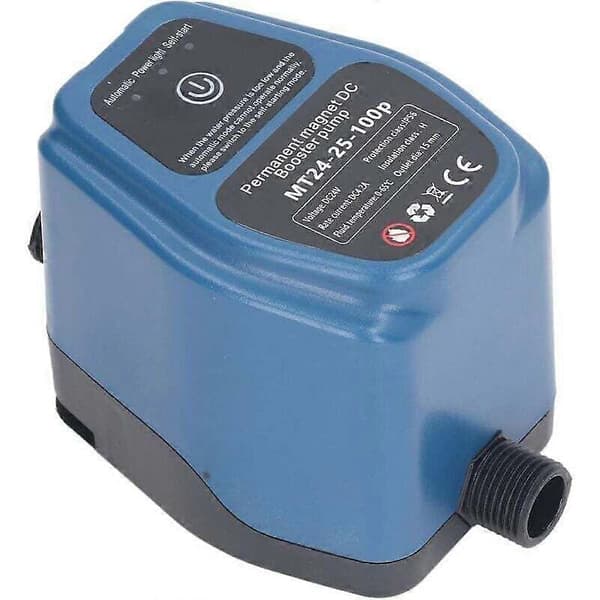 100W ABS trykforstærkerpumpe til husholdningsvandtryk, til køkkenvask og bruser, DC24V, EU-stik, AC100-240V
