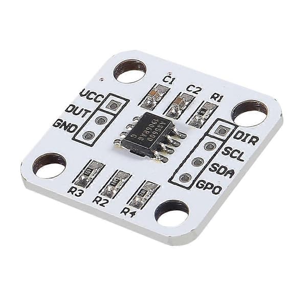 AS5600 Magnetisk Koder Magnetisk Induksjons Vinkelmålingssensor Modul 12bit Høy Presisjon med Magnet 1 sett White