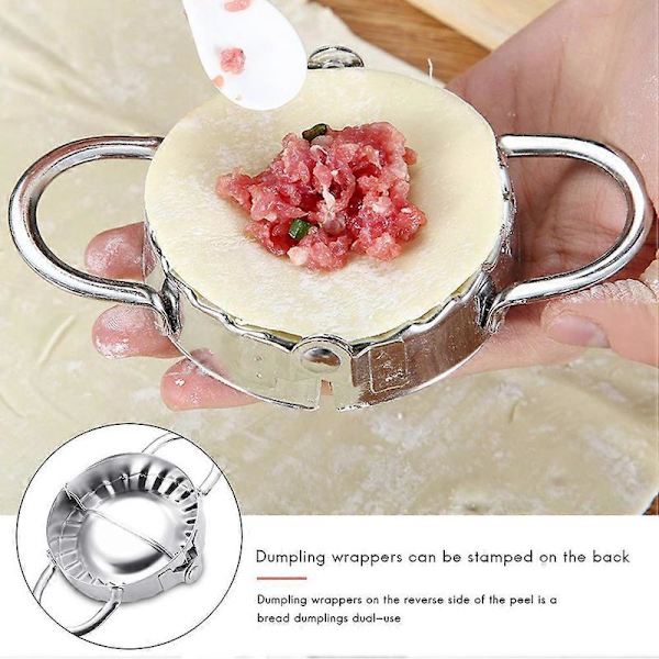 Rustfri stål dumplingform dejpresser dumpling tærteform til hjemmekøkken style278
