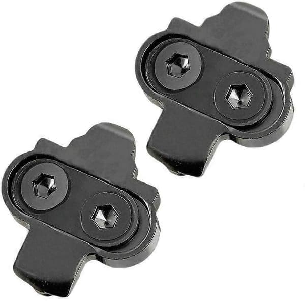 Cykelpedaler SPD klamper til Echelon cykelpedaler klip klamper fungerer med Giro cykelspin sko. (2-pak) Sort