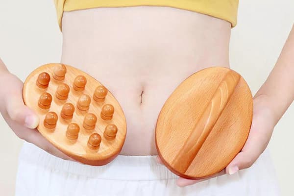 Håndholdt træterapi massageværktøj Træmassage kropsbørste Cellulitefjerner Brown One Size